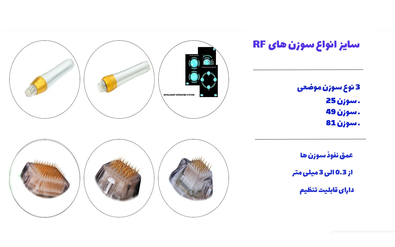 سوزن های دستگاه آر اف نیدلینگ ناب وی